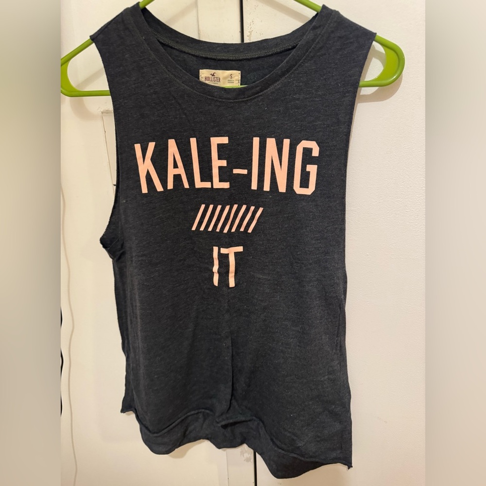 Hollister Gray Kaleing It Muscle Tank